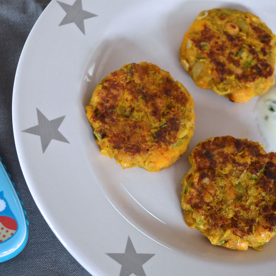 Leftover Chicken Or Turkey Patties on a plate