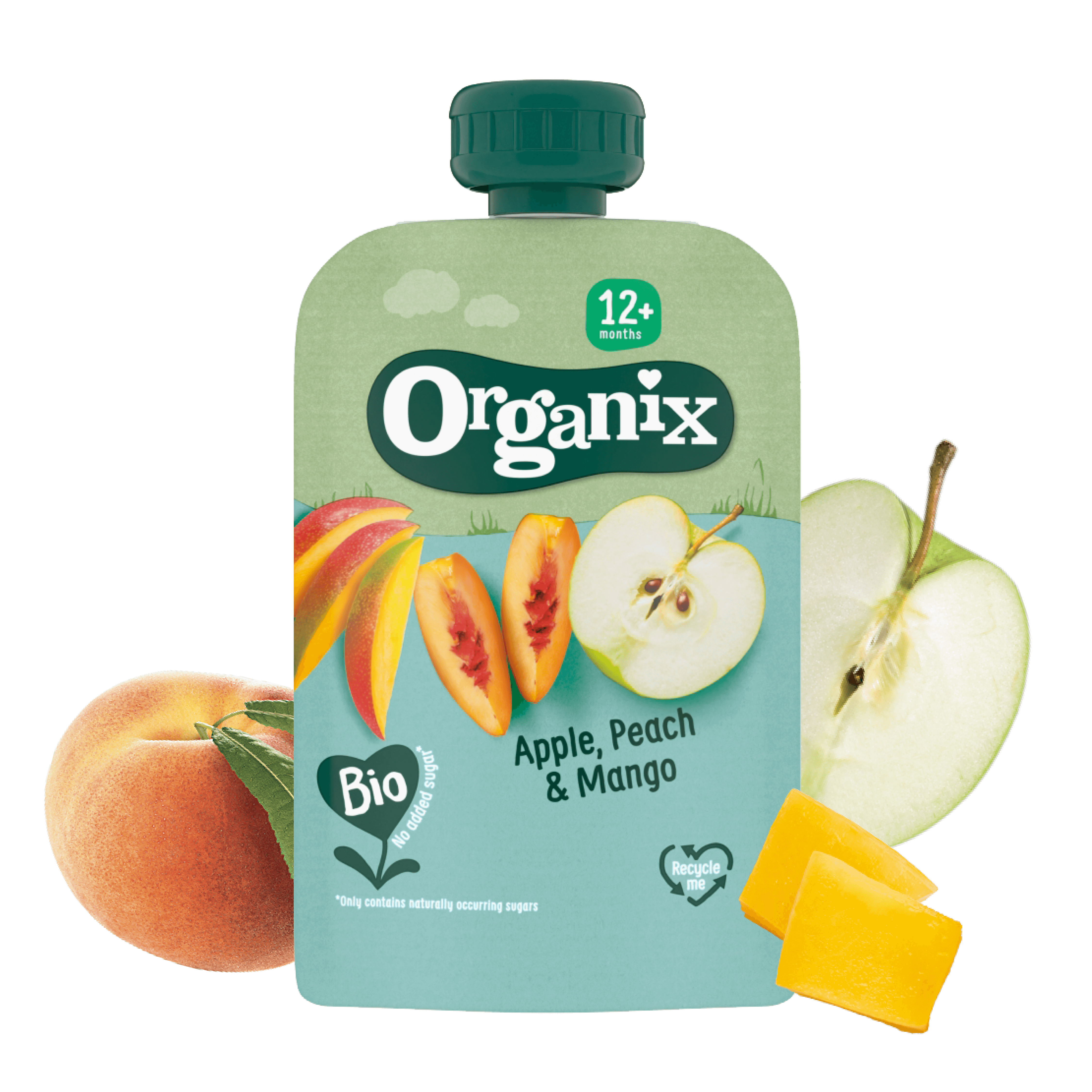 Apple, Peach & Mango Pouch