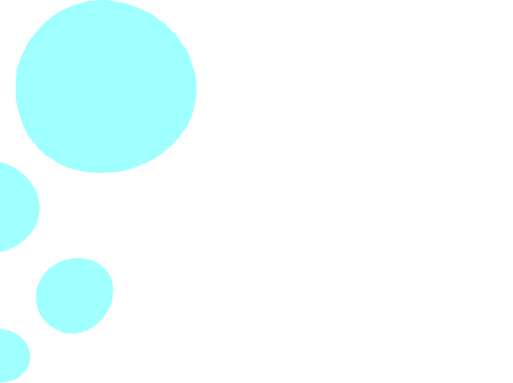 Bright blue cartoon illustrated bubbles with textured edges