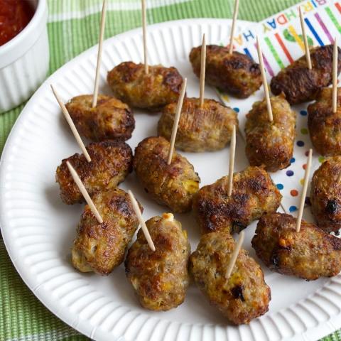 Pork, Leek & Feta Cocktail Sausages