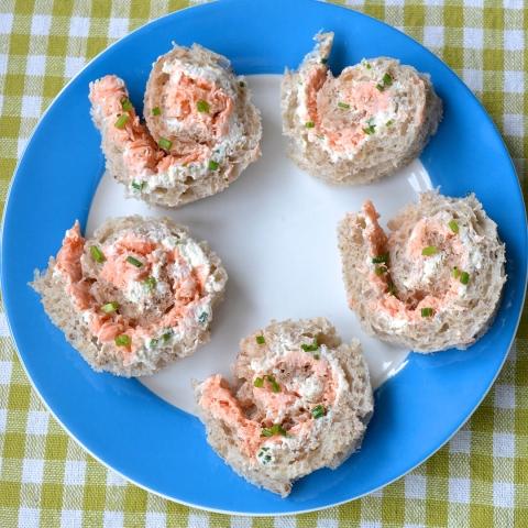 Salmon & Cream Cheese Pinwheels