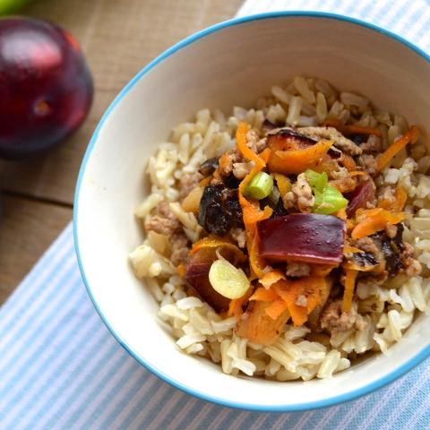 Spiced Pork With Plum