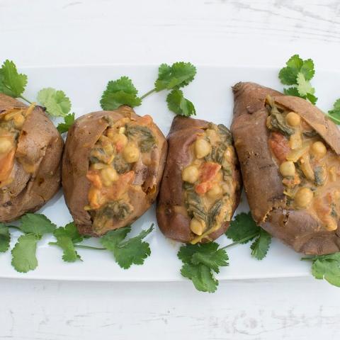 Sweet Potato, Chickpea & Spinach Baby Curry