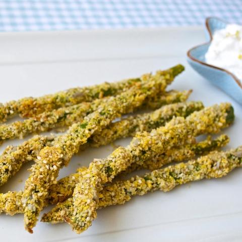 Asparagus Dippers With Lemon Sauce