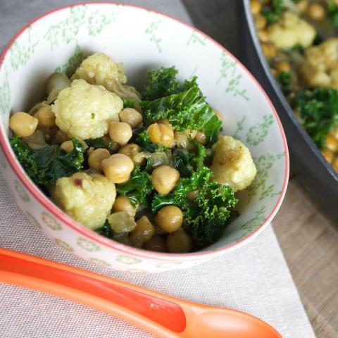 Cauliflower, Chickpea & Kale Baby Curry