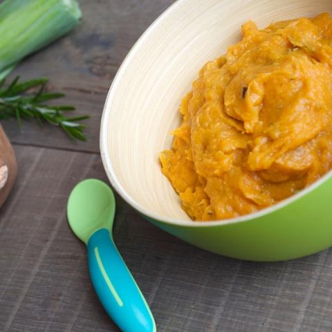 Leek & Sweet Potato Puree Baby Food 